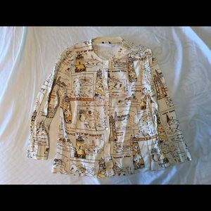 J. Crew cotton lighthouse cardigan size M